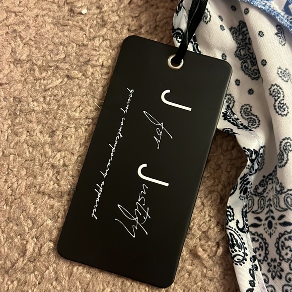 Silk bandana strapless top - Picture 7 of 7